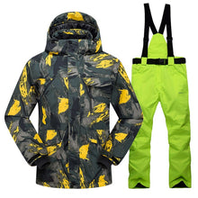 Load image into Gallery viewer, New Hot Ski Suit Men Winter New Outdoor Windproof Waterproof Thermal Male Snow Pants Sets Skiing And Snowboarding Ski Jacket Men