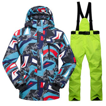 Load image into Gallery viewer, New Hot Ski Suit Men Winter New Outdoor Windproof Waterproof Thermal Male Snow Pants Sets Skiing And Snowboarding Ski Jacket Men
