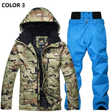 Load image into Gallery viewer, Ski Suit Men Winter New Outdoor Windproof Waterproof Thermal Male Snow Pants Sets Skiing And Snowboarding Ski Jacket Men Brands