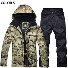 Load image into Gallery viewer, Ski Suit Men Winter New Outdoor Windproof Waterproof Thermal Male Snow Pants Sets Skiing And Snowboarding Ski Jacket Men Brands