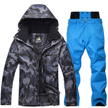 Load image into Gallery viewer, Ski Suit Men Winter New Outdoor Windproof Waterproof Thermal Male Snow Pants Sets Skiing And Snowboarding Ski Jacket Men Brands