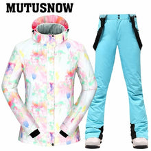 Load image into Gallery viewer, -30 degree Ski Suit Women Winter Female Jackets and Pants Warm Waterproof Women's Jacket Outdoor Snowboard Cycling Camping Brand