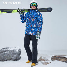 Load image into Gallery viewer, PHMAX Winter Ski Suit Men Women Windproof Ski Jacket Pants Set Waterproof Keep Warm Outdoor Skiing and Snowboarding Jacket