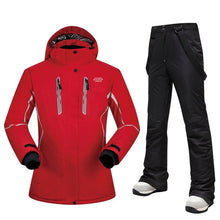 Load image into Gallery viewer, Women Ski Suit Brands High Quality Set Waterproof Warm -30 Degree Skiing Jacket And Pants Winter Outdoor Snowboarding Suits