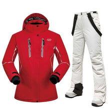 Load image into Gallery viewer, Women Ski Suit Brands High Quality Set Waterproof Warm -30 Degree Skiing Jacket And Pants Winter Outdoor Snowboarding Suits