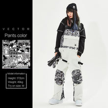 Load image into Gallery viewer, VECTOR Brand Men Women Ski Suit Ski Jacket Ski Pants Bib Overalls Winter Warm Windproof Waterproof Outdoor Sports Snowboard