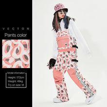 Load image into Gallery viewer, VECTOR Brand Men Women Ski Suit Ski Jacket Ski Pants Bib Overalls Winter Warm Windproof Waterproof Outdoor Sports Snowboard