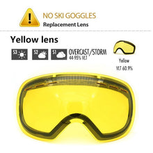 Load image into Gallery viewer, Skiing Eyewear Double Layers Ski Goggles UV400 Anti Fog Ski Mask Case Men Women Winter Snowboard Glasses Snowboarding Snowmobile