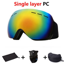 Load image into Gallery viewer, Ski Goggles Double Layers UV Anti-fog Big Ski Mask Glasses Skiing Snow Snowboard Goggles Men Women Ski Eyewear