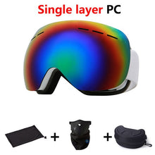 Load image into Gallery viewer, Ski Goggles Double Layers UV Anti-fog Big Ski Mask Glasses Skiing Snow Snowboard Goggles Men Women Ski Eyewear