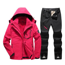 Load image into Gallery viewer, Winter Thick Warm Women Ski Suit Waterproof Windproof Skiing Snowboarding Jacket Pants Set Womens Snow Wear Suits