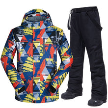 Load image into Gallery viewer, Men Ski Suit Brands Windproof Waterproof Warm Outdoor Sports Ski Jacket And Snow Pants Sets Winter Skiing And Snowboarding Suits