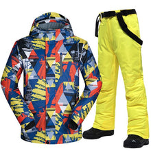 Load image into Gallery viewer, Men Ski Suit Brands Windproof Waterproof Warm Outdoor Sports Ski Jacket And Snow Pants Sets Winter Skiing And Snowboarding Suits