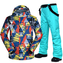 Load image into Gallery viewer, Men Ski Suit Brands Windproof Waterproof Warm Outdoor Sports Ski Jacket And Snow Pants Sets Winter Skiing And Snowboarding Suits