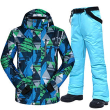 Load image into Gallery viewer, Men Ski Suit Brands Windproof Waterproof Warm Outdoor Sports Ski Jacket And Snow Pants Sets Winter Skiing And Snowboarding Suits