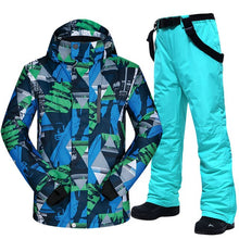 Load image into Gallery viewer, Men Ski Suit Brands Windproof Waterproof Warm Outdoor Sports Ski Jacket And Snow Pants Sets Winter Skiing And Snowboarding Suits