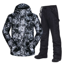 Load image into Gallery viewer, Large Size Men's Ski Suit -30 Temperature Waterproof Warm Winter Mountaineering Snow Snowboard Jackets and Pants Set