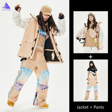 Load image into Gallery viewer, Women Ski Suit Brands Korea Thick Warm Skiing Snow Jacket Winter Warm Waterproof Windproof Skiing and Snowboarding Suits