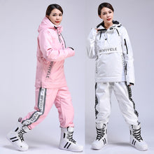Load image into Gallery viewer, Women Ski Suit Breathable Warm Winter Sports Windproof Waterproof Jacket And Pants Women's Ski Hoodie Set Skiing Snowboard Suits