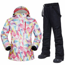 Load image into Gallery viewer, Ski Suits Women Winter Brands Sets Windproof Waterproof Breathable Outdoor Female Ski Jacket and Pants And Snowboarding Suits