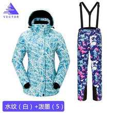 Load image into Gallery viewer, Thick Warm Ski Suit Women Waterproof Windproof Skiing and Snowboarding Jacket Pants Set Female Snow Costumes Outdoor Wear
