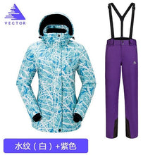 Load image into Gallery viewer, Thick Warm Ski Suit Women Waterproof Windproof Skiing and Snowboarding Jacket Pants Set Female Snow Costumes Outdoor Wear
