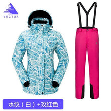Load image into Gallery viewer, Thick Warm Ski Suit Women Waterproof Windproof Skiing and Snowboarding Jacket Pants Set Female Snow Costumes Outdoor Wear