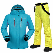 Load image into Gallery viewer, Winter Ski Suit Women High-quality Windproof Waterproof Breathable Thermal Snow Jackets and Pants Skiing and Snowboarding Suits