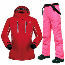 Load image into Gallery viewer, Winter Ski Suit Women High-quality Windproof Waterproof Breathable Thermal Snow Jackets and Pants Skiing and Snowboarding Suits
