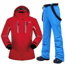 Load image into Gallery viewer, Winter Ski Suit Women High-quality Windproof Waterproof Breathable Thermal Snow Jackets and Pants Skiing and Snowboarding Suits