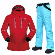 Load image into Gallery viewer, Winter Ski Suit Women High-quality Windproof Waterproof Breathable Thermal Snow Jackets and Pants Skiing and Snowboarding Suits