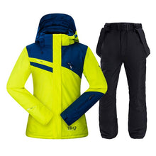 Load image into Gallery viewer, Women Ski Suit Warm Windproof Waterproof Hooded Snow Jacket + Pants Female Winter Outdoor Snowboard Snowmobile Snow Suit