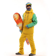 Load image into Gallery viewer, New arrival thicken winter snowboarding set men waterproof windproof warm ski mountaineering jacket and pants skiing suit