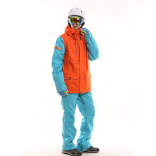 Load image into Gallery viewer, New arrival thicken winter snowboarding set men waterproof windproof warm ski mountaineering jacket and pants skiing suit