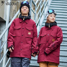 Load image into Gallery viewer, New outdoor brands unsex ski suit men winter m65 snow jacket skiing and snowboarding windproof waterproof ski wear warm men -30
