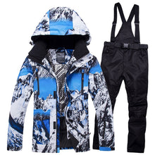 Load image into Gallery viewer, 2019RIVIYELE NEW Super Warm Men Ski Suit Waterproof Breathable Windproof Outdoor Sport Wear Skiing Snowboard Jacket+Pant
