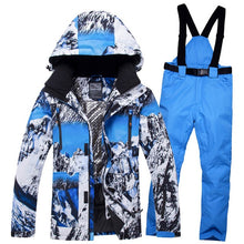 Load image into Gallery viewer, 2019RIVIYELE NEW Super Warm Men Ski Suit Waterproof Breathable Windproof Outdoor Sport Wear Skiing Snowboard Jacket+Pant
