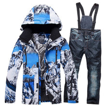 Load image into Gallery viewer, 2019RIVIYELE NEW Super Warm Men Ski Suit Waterproof Breathable Windproof Outdoor Sport Wear Skiing Snowboard Jacket+Pant

