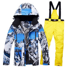 Load image into Gallery viewer, 2019RIVIYELE NEW Super Warm Men Ski Suit Waterproof Breathable Windproof Outdoor Sport Wear Skiing Snowboard Jacket+Pant
