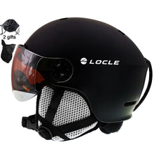 Load image into Gallery viewer, LOCLE Ski Helmet With Goggles Integrated PC+EPS CE Certification Skiing Helmet Women Men Ski Snowboard Snow Helmet
