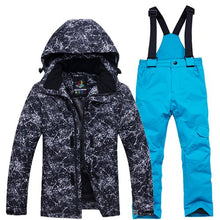 Load image into Gallery viewer, Outdoor Winter Children Ski Suit Skiing Jackets Set Girls Sports Waterproof Suit Boys Snow Thickening Warm Set Jackets + Pants
