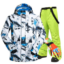 Load image into Gallery viewer, Ski Suit Men Brands Winter Windproof Waterproof Thermal Snow Jacket And Pants Ski Touch Screen Gloves Snowboard Ski Jacket Men
