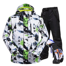 Load image into Gallery viewer, Ski Suit Men Brands Winter Windproof Waterproof Thermal Snow Jacket And Pants Ski Touch Screen Gloves Snowboard Ski Jacket Men
