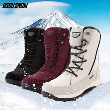 Load image into Gallery viewer, Gsou Snow New Female Outdoor Snow Boots Women Waterproof  Ski Shoes Non-slip Super Warm Winter Hiking Boots For Climbing Camping
