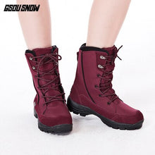 Load image into Gallery viewer, Gsou Snow New Female Outdoor Snow Boots Women Waterproof  Ski Shoes Non-slip Super Warm Winter Hiking Boots For Climbing Camping

