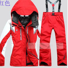 Load image into Gallery viewer, New Women's Ski Suit Ski Jacket + Pant Scrawl Style Female Snowboarding Set Snowboarding Coat and Trousers Women Ski Suit
