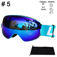 Load image into Gallery viewer, LOCLE Ski Glasses Double Layers UV400 Anti-fog Ski Goggles Snow Skiing Snowboard Motocross Goggles Ski Masks or Eyewear
