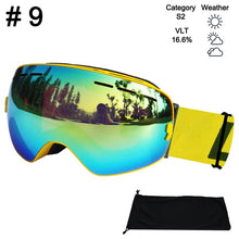 Load image into Gallery viewer, LOCLE Ski Glasses Double Layers UV400 Anti-fog Ski Goggles Snow Skiing Snowboard Motocross Goggles Ski Masks or Eyewear
