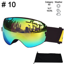Load image into Gallery viewer, LOCLE Ski Glasses Double Layers UV400 Anti-fog Ski Goggles Snow Skiing Snowboard Motocross Goggles Ski Masks or Eyewear
