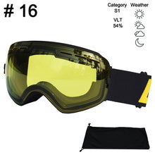 Load image into Gallery viewer, LOCLE Ski Glasses Double Layers UV400 Anti-fog Ski Goggles Snow Skiing Snowboard Motocross Goggles Ski Masks or Eyewear
